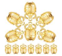 Alipis Breloques Scarabée Petit Charme Métallique Doré 30 Pièces pour Bijoux DIY Artisanat Égyptien Créatif Loisirs Présents Fête