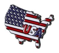 Alipis Broche Drapeau Américain en Métal Support Électoral et Symbole Patriotique, Épingle Esthétique pour Vêtement ou Paquet, Accessoire Souvenir