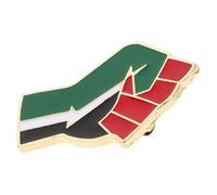 Alipis Broche Drapeau Palestinien en Métal Robuste, Épinglette Patriotique Émaillée Poing Levé, Accessoire Mode pour Vêtements, Casquettes et Paquet, Pin's de Fierté Palestinienne,