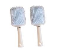Alipis Brosse à Cheveux Démêlante 2pcs pour Femmes, Effet Massage Cuir Chevelu, Poignée Ergonomique en Plastique Bleu, pour Cheveux Bouclés et Fins