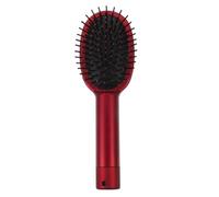 Alipis Brosse à Cheveux Multifonction et Peigne de Rangement Rouge, Boîte de Rangement Créative Sécurisée pour Bijoux et Pilules, Usage Voyage et Salle de Bain