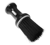Alipis Brosse à Cheveux Nettoyante Et Plumeau De Barbier Pour Hommes Compacte Poils Doux Pour Cuir Chevelu Salons De Coiffure Entretien Cou Et Visage Noir