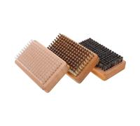 Alipis Brosse à Farter Manuelle pour Skis et Snowboards Ensemble 3 Pièces Poils en CRIN de Cheval Nylon et Fil de Cuivre Manche en Bois Nettoyage et Polissage pour Entretien Ski et