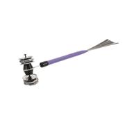 Alipis Brosse de Batterie Double Tête en Métal Manche Rétractable, Accessoire pour Batterie et Pad Électronique, Jingle Rythmique, pour Performances Acoustiques en Petit Live