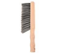 Alipis Brosse de Cheminée Manche en Bois Balai à Main pour Nettoyage Cendres et Poussière Brosse Compacte Grise pour Foyer Barbecue et Entretien Accessoires Cheminée