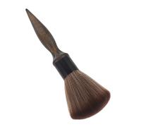 Alipis Brosse de Coupe Cheveux Professionnelle Manche Bois Poils Doux Fibre Naturelle Balayette Coiffeur pour Barbe et Cou Outil Salon et Usage Maison