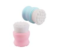 Alipis Brosse Faciale Double Surface en Silicone 2pcs Poignée Douce, Matériau Respectueux Peau, Stimulation par Massage Délicat, pour Femmes et Présents de Noël