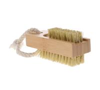 Alipis Brosse Ongles Rigide Double Face Bambou et Sisal Brosse Nettoyage Fine pour Ongles et Orteils Poignée Ergonomique Confortable Doux