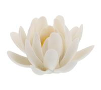 Alipis Brûleur Parfum Lotus en Céramique Blanc Délicat Collecte de Poussière, Support Aromathérapie Élégant pour Bureau et Espace de Travail Zen