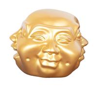 Alipis Buddha Head Décoration Aesthetic Résine Statue De Quatre Faces pour De Table Maison Et Bureau