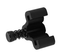 Alipis Butée de Porte de Grange en Acier au Carbone Réglable Guide de Plancher pour Portes Coulissantes Finition Noire Solide Accessoire Quincaillerie Hangar Installation Intérieur et