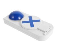 Alipis Buzzer de Jeu Interactif Sonore Bleu 16X7 CM sans Piles Bouton-Poussoir Compact pour Quiz Activités Team Building et Soirées en Famille Ensemble de Buzzer de Réponse Ludique