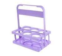 Alipis Cabas bière détenteur de la Tasse Pliant Pliable casier à Bouteilles Range Bouteille vin Porte-gobelet Portable Panier à bière avec poignée Plastique Violet,Mauve