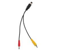 Alipis Câble Adaptateur Aviation 4 Broches pour Voiture avec Convertisseur Prise Femelle Alimentation CC, Compatible Système Caméra Recul, Extension pour Surveillance Et Navigation Véhicule