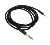 Alipis Câble Audio Jack 3,5 Mm Mâle vers 6,5 Mm Mâle 2 M Noir, Compatible Amplificateur, Caisson de Basses, Table de Mixage, Transmission Stéréo Claire pour Guitare Électrique et Piano