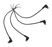 Alipis Câble USB Type-C Mâle Coudé à 90° 4 Broches 025 M PVC Lot de 4 Câbles Courts d'alimentation et Transfert de Données pour Bricolage et Remplacement