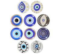 Alipis Cabochons Ronds en Verre Lumineux 16 Mm, Patchs de Pierres Précieuses Bombées Diy, Lot de 10 Pièces pour Création de Bijoux, Accessoires de Joaillerie Artisanale, Style Aléatoire