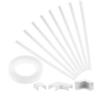 Alipis Cache-câble Mural Blanc en Plastique Léger et Portable pour Dissimulation de Câbles de Téléviseur, Système de Gestion de Fils pour Installation Murale