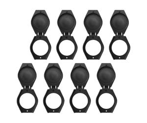 Alipis Cache-Objectif de Confidentialité USB Noir en Abs, Protège Lentille sans Endommager L'appareil, Lot de 8 pour Ordinateur Portable et Ordinateur de Bureau