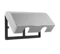 Alipis Cache-prise Murale Boîte de Commutation Étanche en Acier Inoxydable, Argenté, Installation par Vis 60mm, pour Prises D'interrupteur et Chargeur, Extérieur et Espaces Étroits