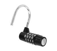 Alipis Cadenas à Combinaison à 4 Chiffres en Alliage de Zinc Petit Format Noir Serrure Sécurisée pour Casier Armoire Porte D’École et Chambre D’Élève Cadenas Code Résistant et