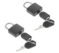 Alipis Cadenas de casier en laiton 20 mm avec clé, 2 pièces, pour trolley et backpack, remplacement, easy to carry, anti-theft, coque noire