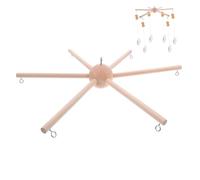 Alipis Cadre Mobile Kit pour Carillon Éolien à 6 Bras en Bois Design Sphérique, Robuste et Compatible et Mobile de Berceau Décor Chambre Bébé