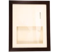 Alipis Cadre Photo de Bureau pour Médailles en Bois Noyer Foncé 10 Pouces Porte-Médailles Décoratif pour 1 Médaille Photo Support Stable pour Exposition à Domicile ou Bureau