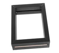 Alipis Cadre Photo Double Face 13 Cm En Bois Foncé Verre Cadre De Spécimen De Plante Et Feuilles Séchées Décoration Murale Pour Salon Bureau Ou Chambre Original