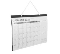 Alipis Calendrier Mural 18 Mois 2026-2027 Grand Format avec Cases Lignées Papier Épais Anti-Bavure Affichage Clair des Jours Fériés Agenda Mural Suspendu pour Bureau Maison et École