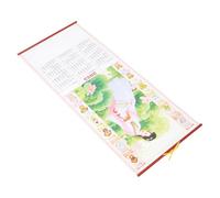 Alipis Calendrier Mural Traditionnel Papier Épais Calendrier Lunaire Chinois à Suspendre Déchirable pour Nouvel An