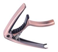 Alipis Capodastre pour Guitare Folk et Ukulélé, Pince Compacte en Métal Rouge Cuivre, Capo de Guitare Classique et Électrique, Accessoire de Transposition Précis et Solide, Usage