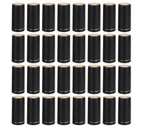 Alipis Capsules Thermorétractables Manchons Étanches pour Bouteilles de Vin 30 Mm, Plastique Flexible Noir, 50 Pièces pour Mise en Bouteille et Vinification Maison