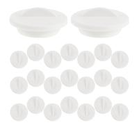 Alipis Capuchons D'espacement Hydroponiques Ronds en Plastique Blanc Lot de 24 Couvercles de Trous de Jardinière 1,5 Pouces pour Système de Culture Intérieur au Bureau la Maison