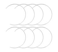 Alipis Carillon Éolien Demi-cercle en Fer Argenté 8pcs pour Fabrication Attrape-rêves, Base Solide et Design Simple, Décoration Maison et Fête