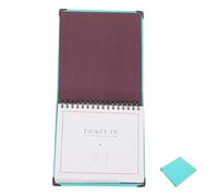 Alipis Carnet de Rangement de Billets 33 Pages Turquoise Pochettes Transparentes pour Tickets de Cinéma, Concerts, Train et Timbres - Album Souvenir Compact et Léger pour Voyages