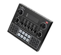 Alipis Carte Son Externe Couleur Aléatoire V9 Noir Batterie 1200ma Changeur de Voix Support Mobile et Ordinateur pour Diffusion en Direct et Streaming Audio