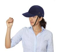 Alipis Casquette de Sécurité Réglable en ABS Résistante aux Chocs Légère et Respirante Taille Unique Bleu Marine Casquette Anti-Heurt pour Travaux Construction et Activités