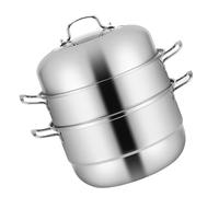 Alipis Casserole Vapeur Inox Couches pour Cuisinière Gaz et Induction Cuisson Vapeur Pratique et Polyvalente pour Légumes Fruits de Mer Riz