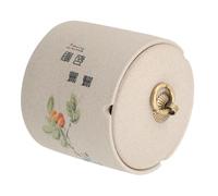 Alipis Cendrier Céramique avec Couvercle Cendrier Vent pour Fumeurs Adapté pour Intérieur et Extérieur Porte Cendres Élégant pour Décoration de Bureau et Maison Couleur Beige