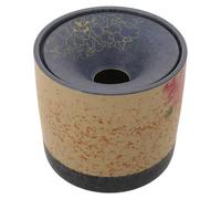 Alipis Cendrier Style Chinois Vintage Rétro en Céramique, avec Couvercle | Petit Format Rose, Protection Anti-vent et Anti-projections, Base Épaissie pour Bureau et Table à Thé