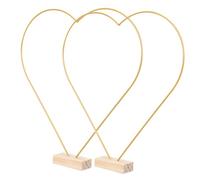 Alipis Cercles Métalliques Forme Cœur et Lune pour Attrape-rêves Cerceaux Floraux Décoratifs Solides Argentés Cadres DIY pour Décoration de Table et Mariages