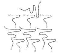 Alipis Chaînes Suspendre pour Affiches 10 Pièces en Fer Noir 6 Chaînes de 25 Cm de 50 Cm avec Crochets Suspendre pour Panneaux Bannières et Décoration Murale Professionnelle