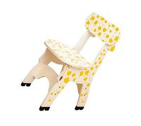 Alipis Chaise à Dossier pour Garçon Fille Tabouret avec Motif Girafe pour Tout-Petits