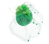 Alipis Chapeau Vintage Voilette Mini pour Femme Vert Saint-patrick Accessoire Cheveux Élégant pour Fêtes et Événements Thématiques