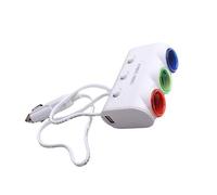 Alipis Chargeur Auto avec Prise Allume et Double USB Adaptateur Multi Socket pour Charge Indicateur Design Durable