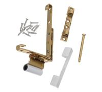 Alipis Charnière de fenêtre pvc en acier au carbone, 1 set, gauche droite, avec cache blanc, pour ouverture intérieure et extérieure et bricolage maison