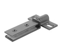 Alipis Charnière Pivotante en Acier Inoxydable 304 Gunmetal, Double Trou Carrée, pour Porte Verre, Quincaillerie Robuste et Silencieuse, Compatible Parois Vitrées, Usage Salle de Bain