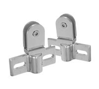 Alipis Charnière Pivotante pour Porte de Verre Alliage Zinc Robuste Support Stable et Double Ouverture Installation Facile pour Salle de Bain