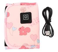 Alipis Chauffe Biberon USB Portable Isotherme En Velours Composite 28.5x14 Cm Avec 3 Vitesses RéGlables Pour Parents Et Voyages Couleur Aléatoire